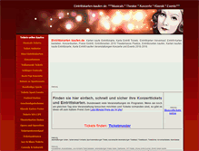 Tablet Screenshot of eintrittskarten-kaufen.de